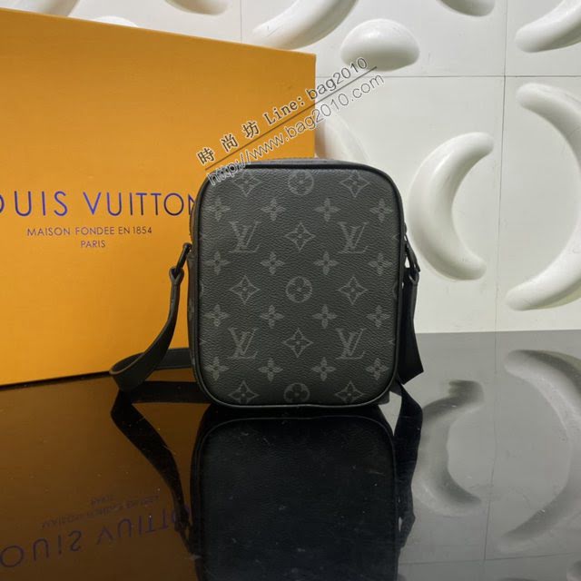 LOUIS VUITTON專櫃新款包包 路易威登Christopher迷你手袋 LV黑花肩背斜挎男包 M69404  ydh4134